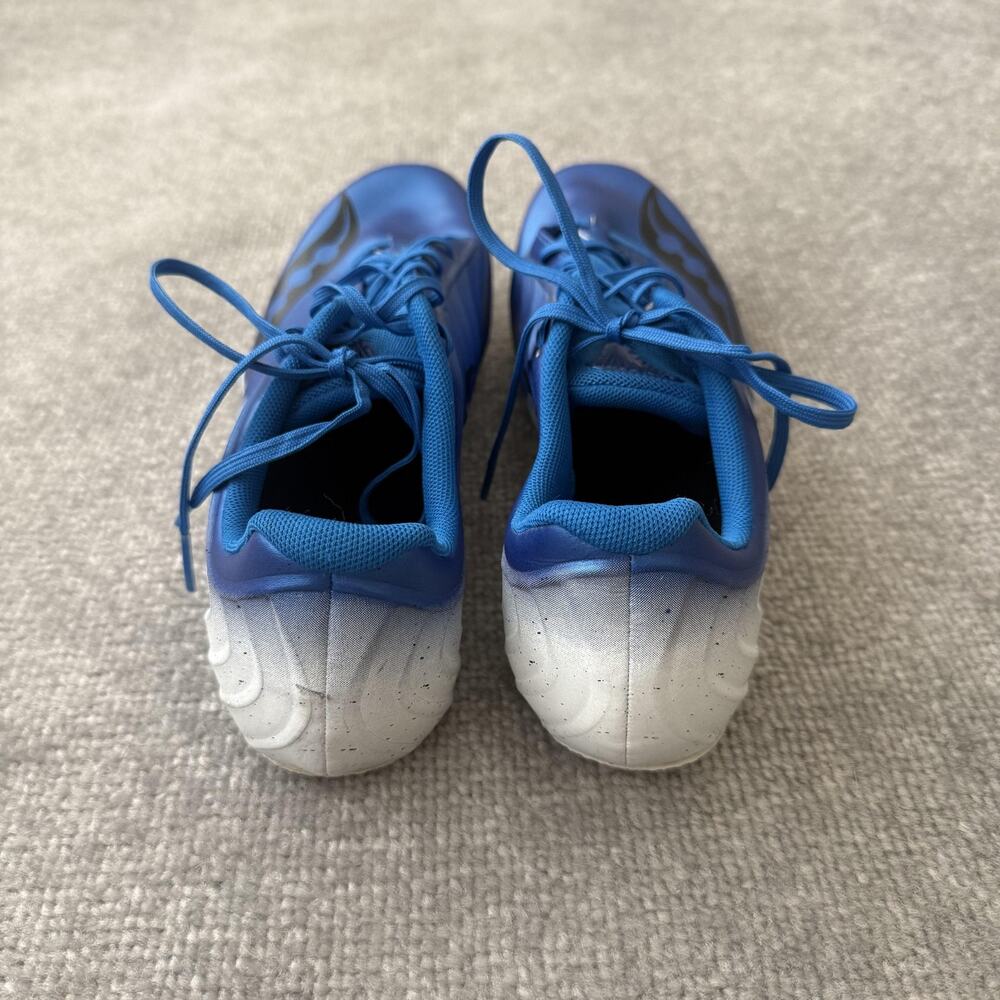 Saucony Track Spikes Shoes Mens Size 11 Blue Sprint Running Racing S29055-1 - Picture 4 of 12